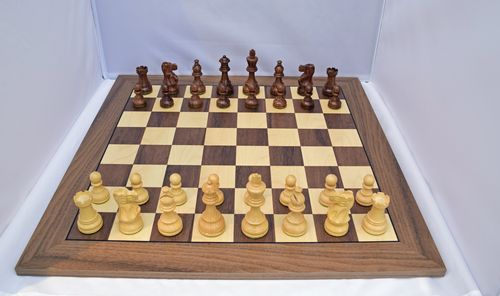 Wooden Chess set No: 6, Walnut board with American Staunton Pieces