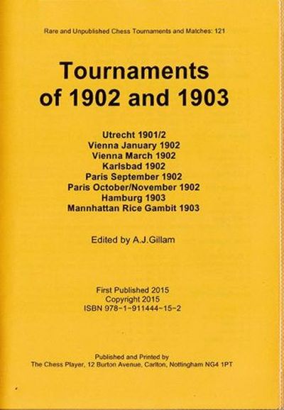 Tournaments of 1902 and 1903