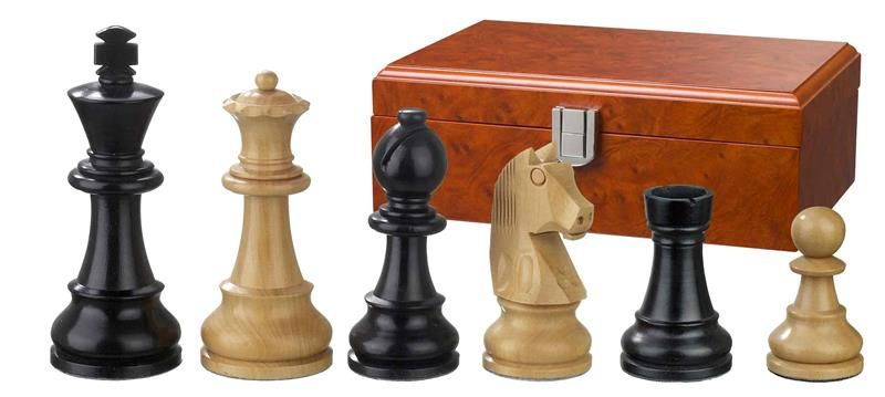 Wooden Chess Pieces No: 5, KH 90 mm, Ludwig XIV
