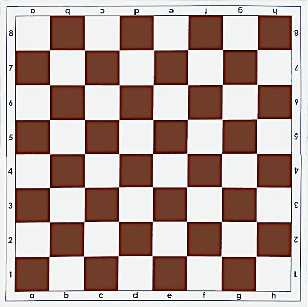 Plastic Chess Boards No: 6, lower case letters, foldable