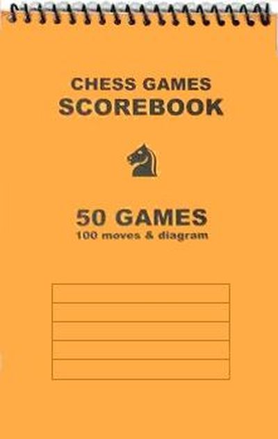 Spiral-Bound Chess Scorebook - Orange