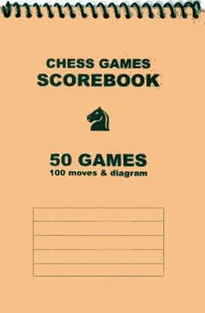 Spiral-Bound Chess Scorebook - Beige
