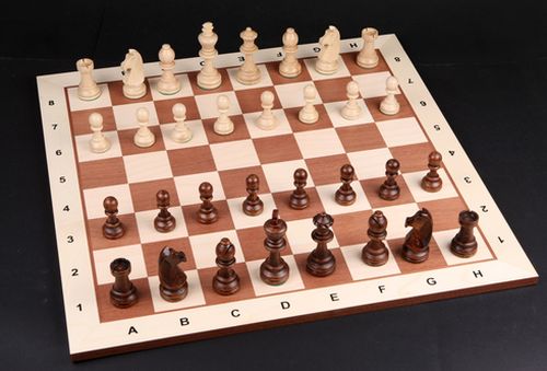 Wooden Chess Set No: 6, KH 97 mm, blank bord